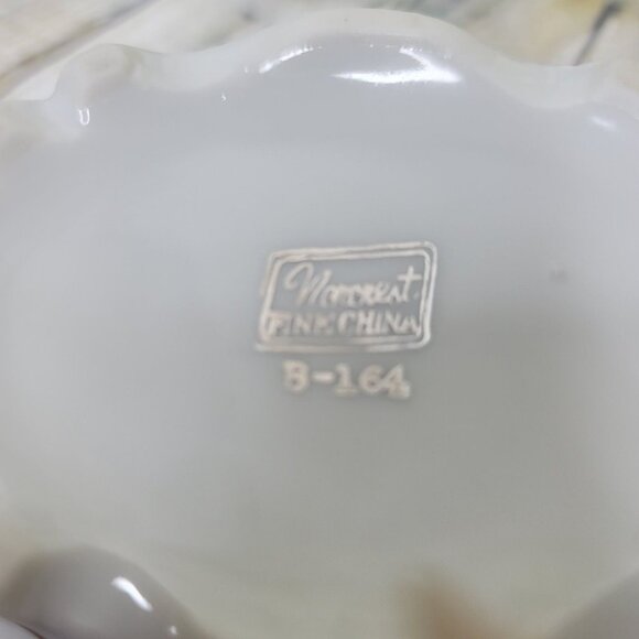 VTG Norcrest Fine China Silver Anniversary B-164 Covered Dish Made in Japan EUC - Picture 5 of 5